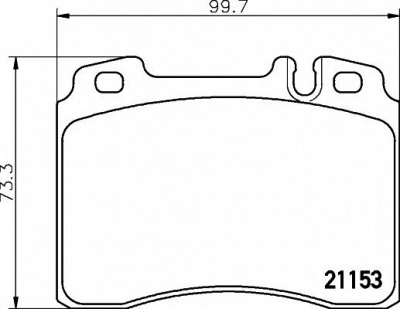 HELLA PAGID 8db355008181 -  Комплект тормозных колодок, дисковый тормоз